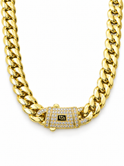 ICED CLASP CUBAN(GOLD) 12MM