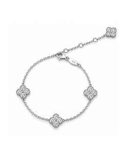 FOUR LEAF MOISSANITE S925 BRACELET