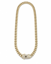 ICED CLASP CUBAN(GOLD) 6MM