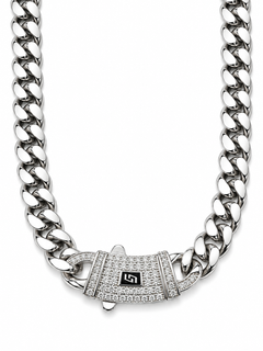 ICED CLASP CUBAN(SILVER) 8MM