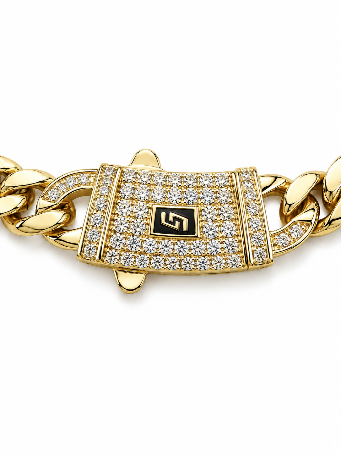 ICED CLASP CUBAN(GOLD) 6MM