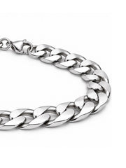 CURB CUBAN (SILVER) 11MM
