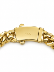 ICED CLASP CUBAN(GOLD) 8MM