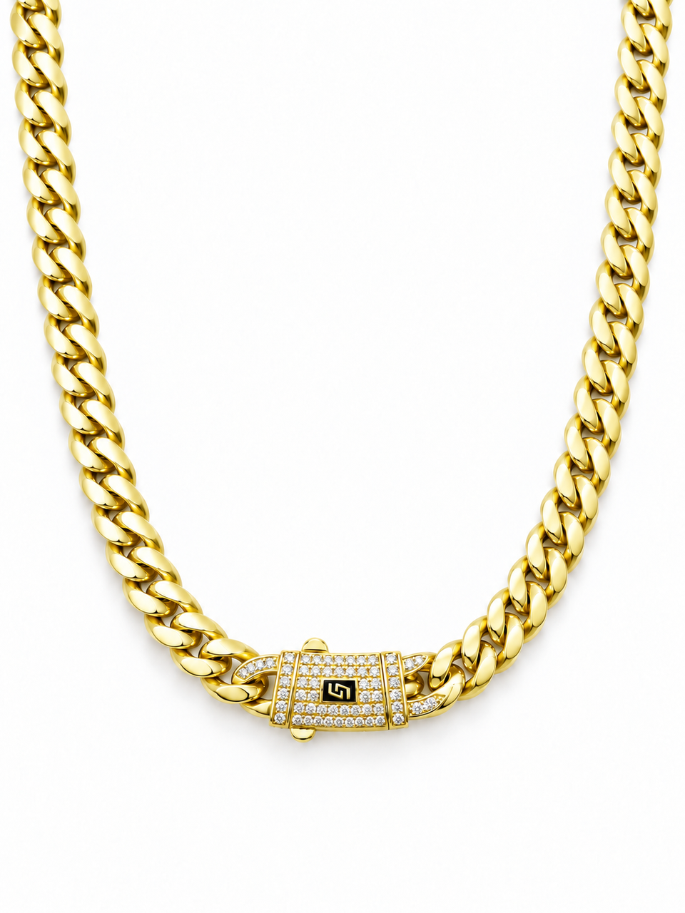 ICED CLASP CUBAN(GOLD) 6MM