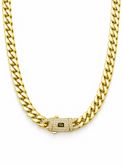ICED CLASP CUBAN(GOLD) 6MM