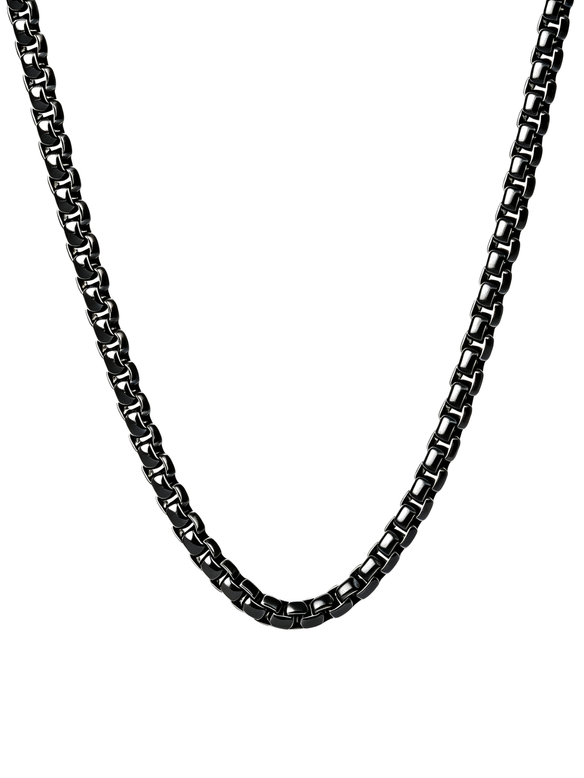 ROUND BOX CHAIN (BLACK) 2MM