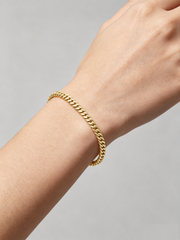 CUBAN BRACELET(GOLD) 4MM