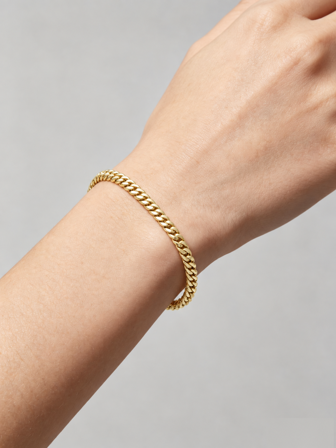 CUBAN BRACELET(GOLD) 4MM