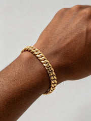 CUBAN BRACELET(GOLD) 8MM