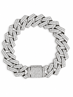 ICEOUT CUBAN BRACELET(SILVER) 15MM