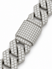 ICEOUT CUBAN BRACELET(SILVER) 15MM