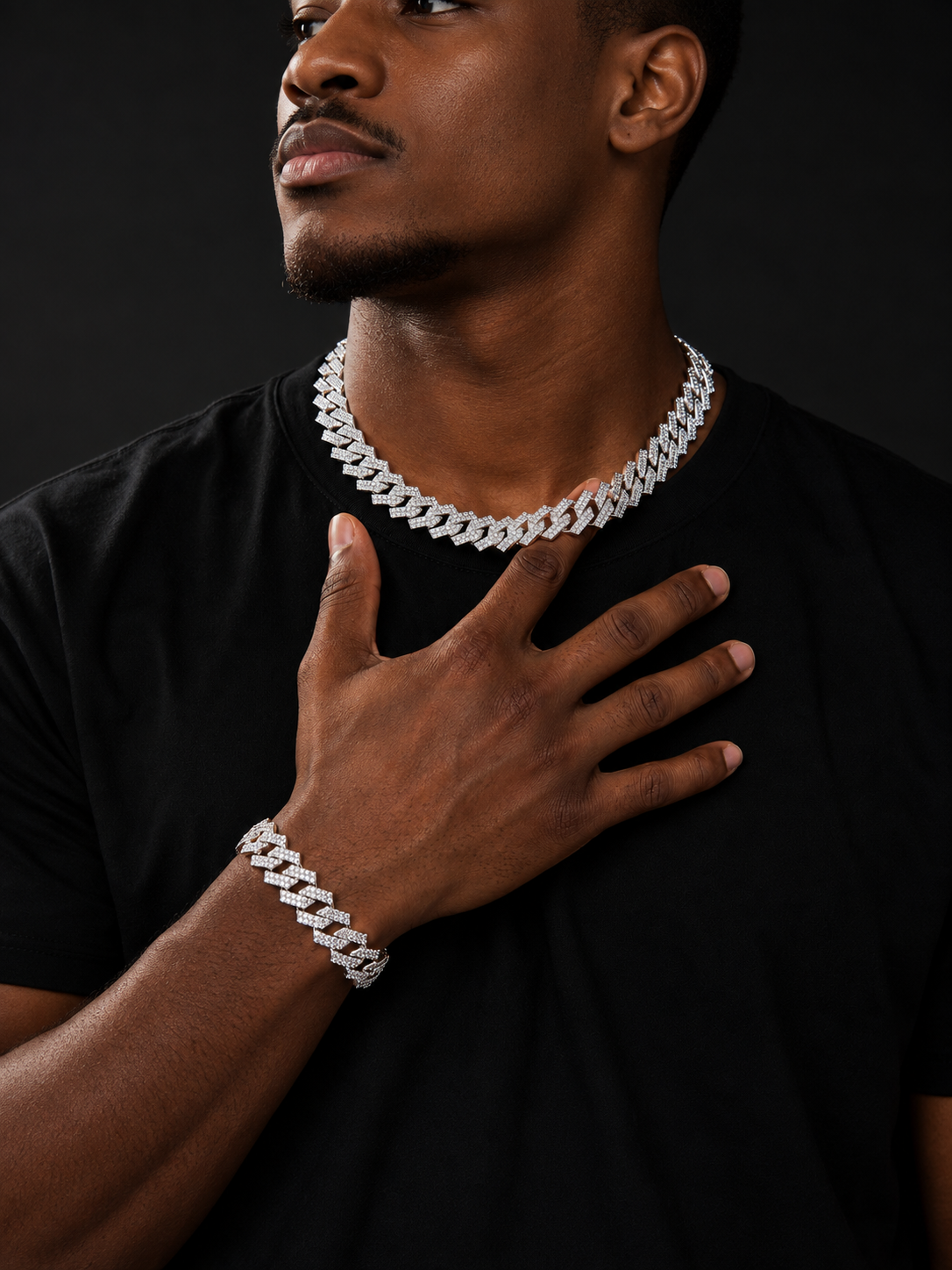 ICEOUT CUBAN BRACELET(SILVER) 15MM