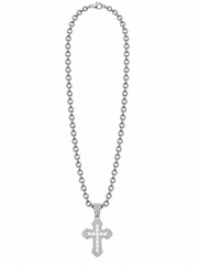 WHITE CUBE CROSS (SILVER) 3MM