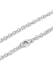WHITE CUBE CROSS (SILVER) 3MM