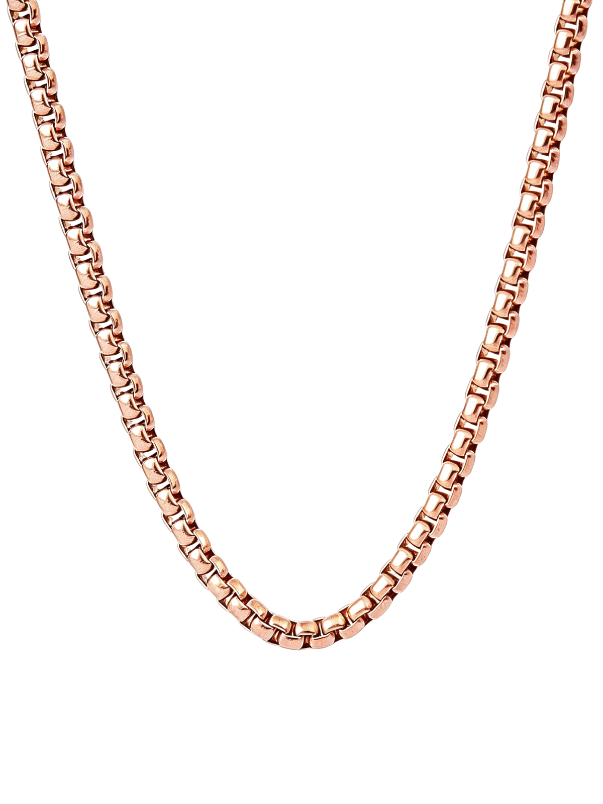 ROUND BOX CHAIN (ROSE GOLD) 2MM
