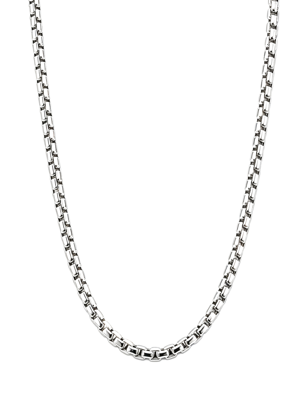 ROUND BOX CHAIN (SILVER) 2MM