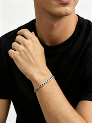 CUBAN BRACELET(SILVER) 7MM