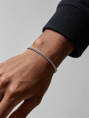 CUBAN BRACELET(SILVER) 3MM