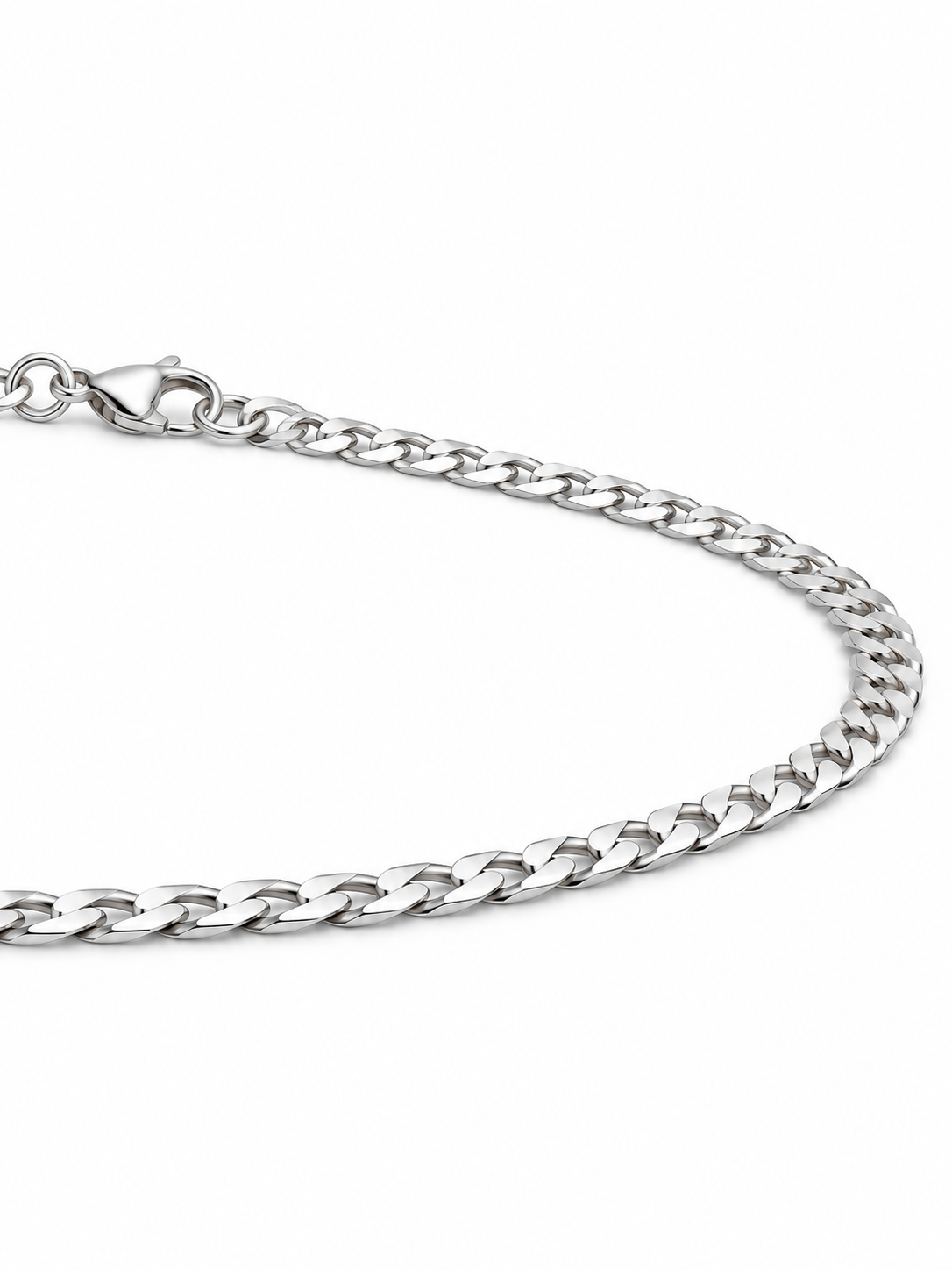 CURB CUBAN BRACELET (SILVER) 3MM